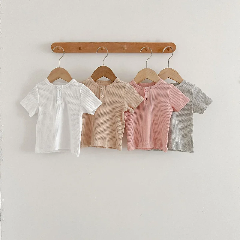 Baby Unisex Solid Color T-Shirts Wholesale 230407530