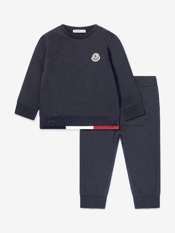 Moncler Enfant Baby Boys Logo Tracksuit in Navy