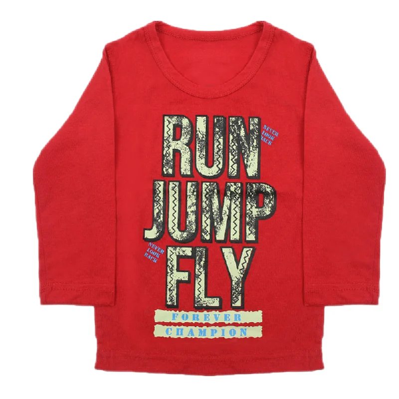 Boys Full Sleeves T-Shirt - Red