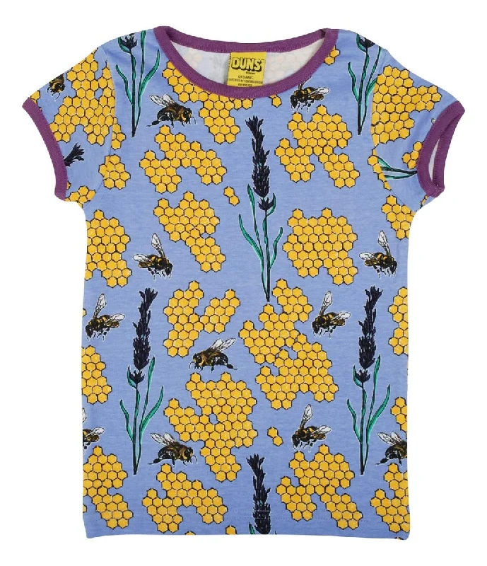 Duns Bee Grape Short Sleeve Top