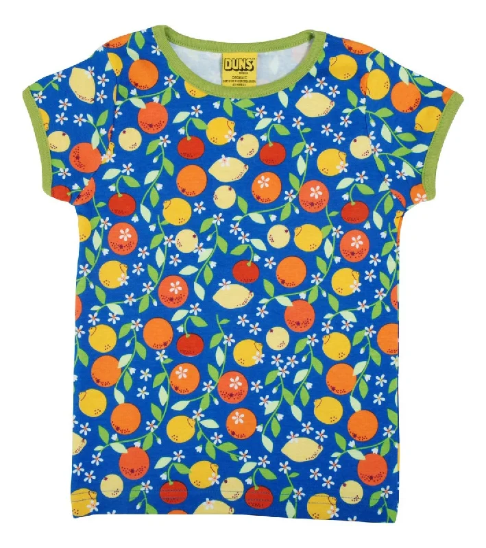 Duns Citrus Blue Short Sleeve Top