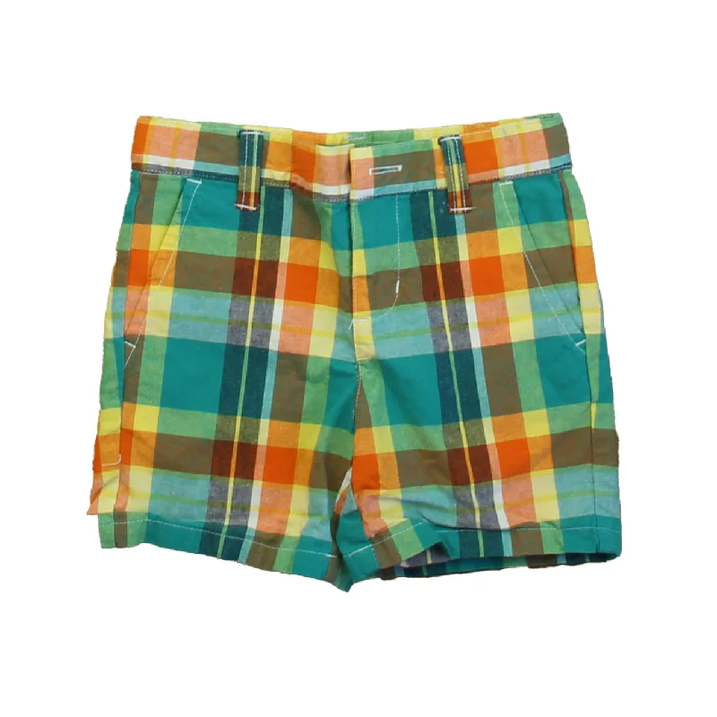 Janie and Jack Boys Green | Yellow Plaid Shorts