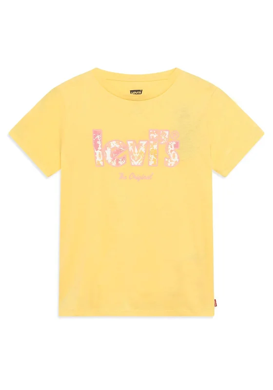 Levi’s Girls Tie Dye Logo T-Shirt, Snapdragon