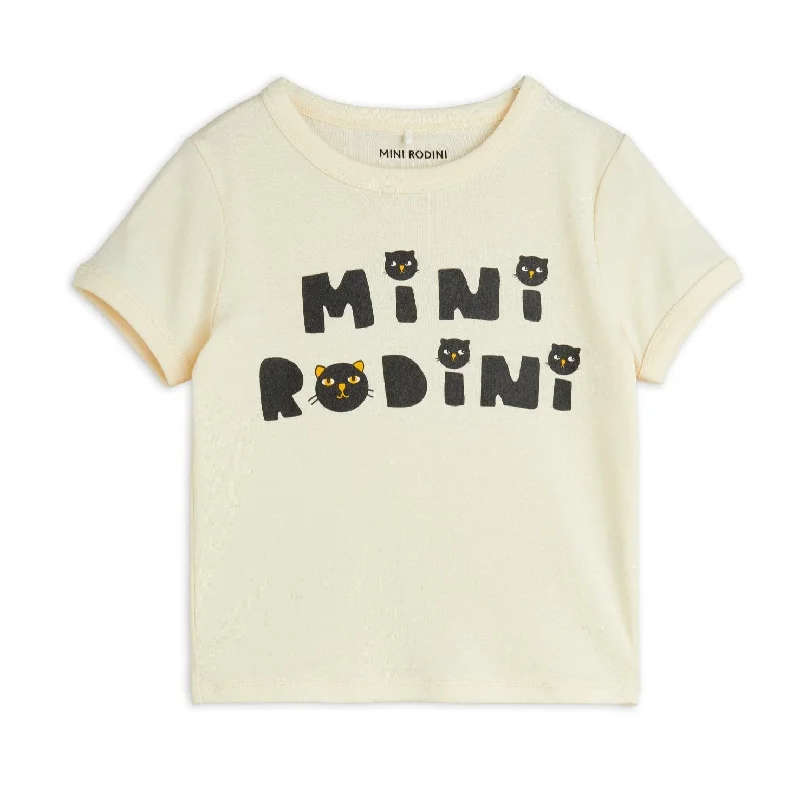 Mini Rodini - Cats T-shirt - off-white