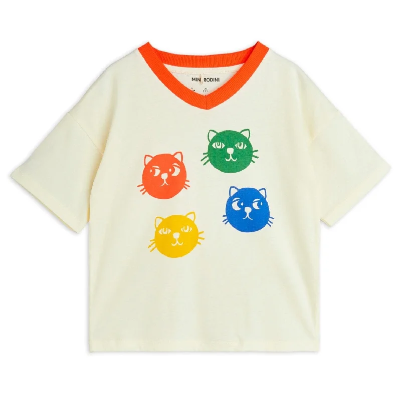 Mini Rodini - Cool Cats T-shirt - off-white